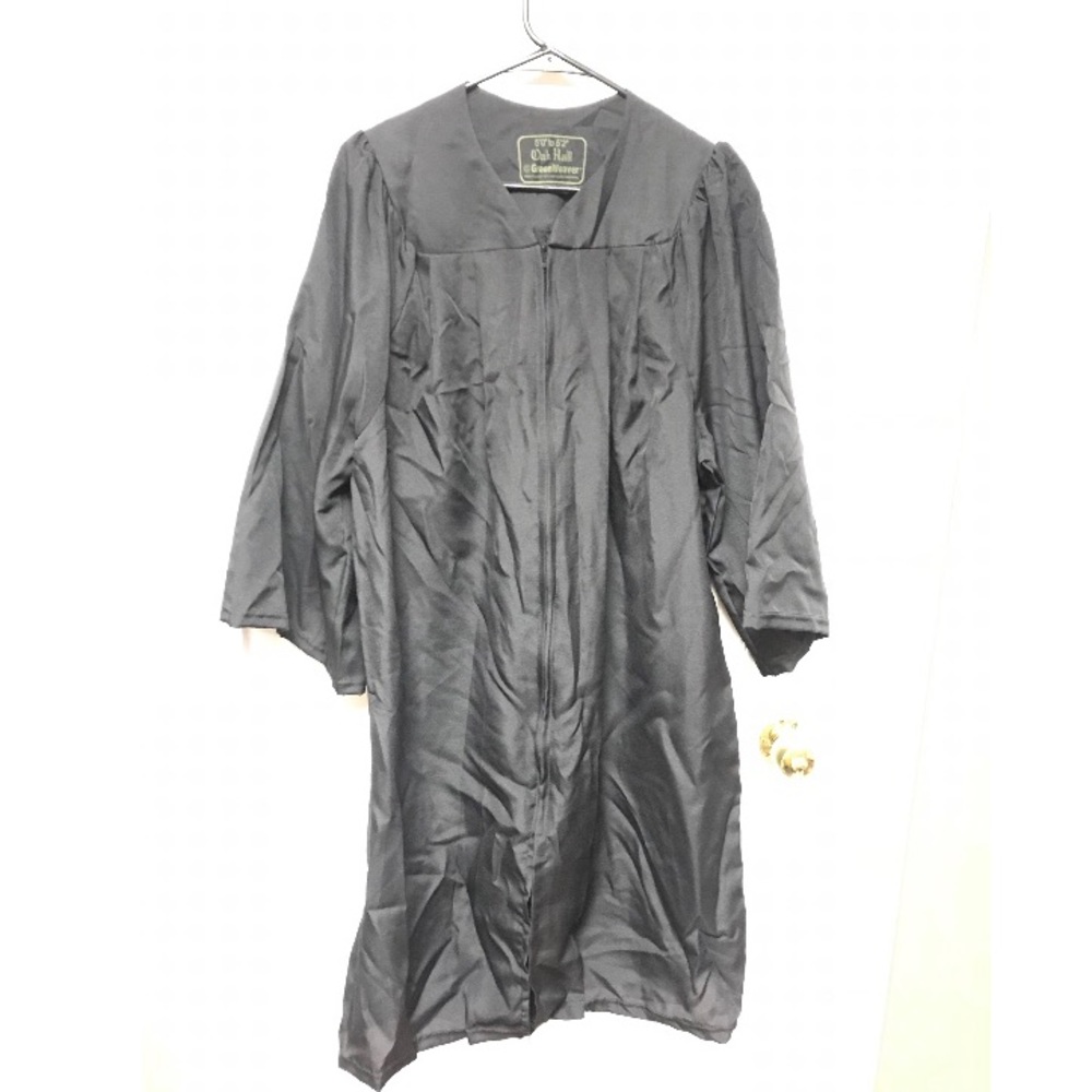 All Black 5’ - 5’4” graduation gown